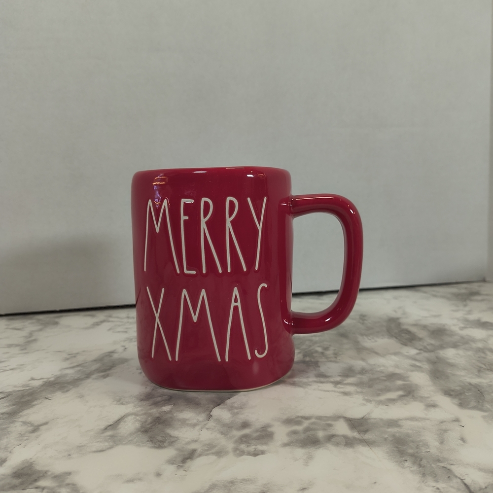Rae Dunn Red Merry Xmas Coffee Mug
